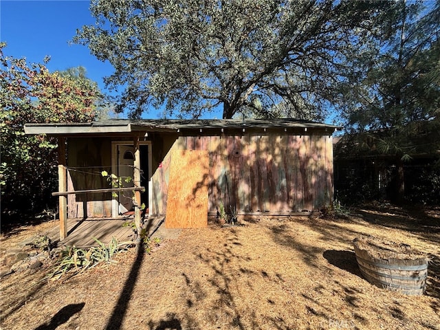 view of rear view of property