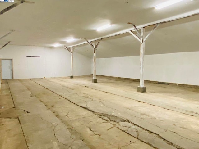 view of basement