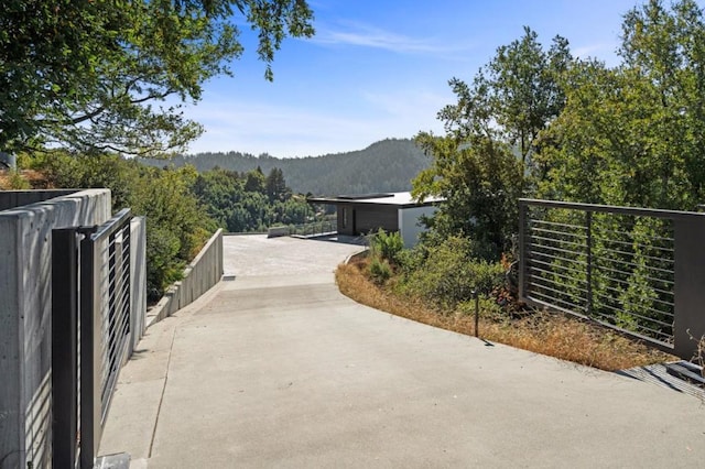 view of property's community featuring a mountain view