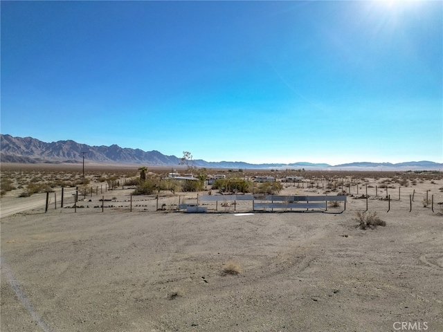 mountain view with a rural view