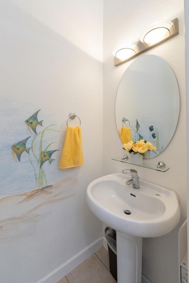 bathroom featuring tile patterned floors