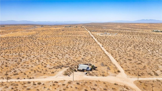 aerial view featuring a mountain view