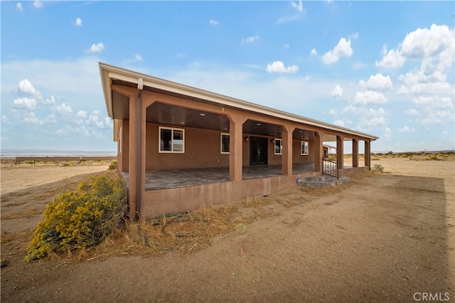 view of front of property with a patio area