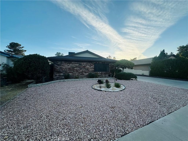 view of front of home