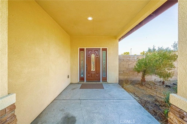 view of property entrance