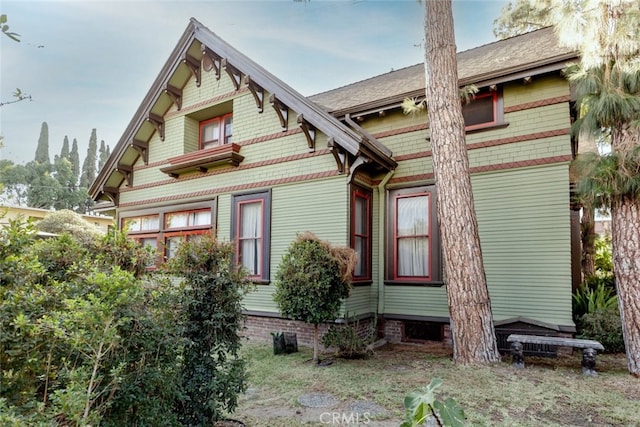 view of back of property