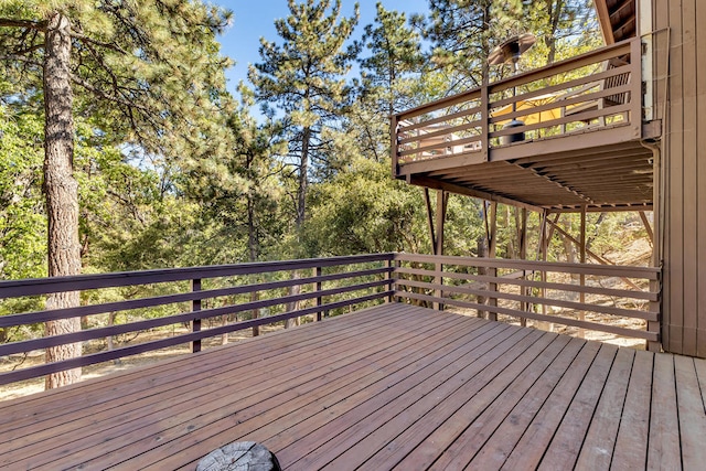 view of wooden terrace