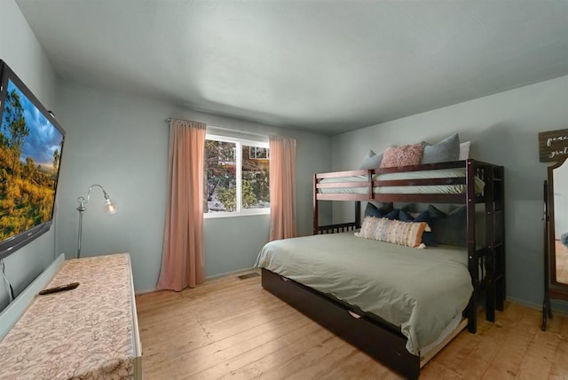 bedroom featuring light hardwood / wood-style floors