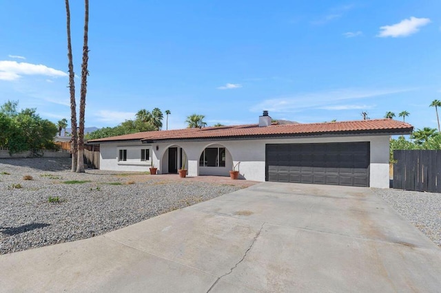 ranch-style house with a garage