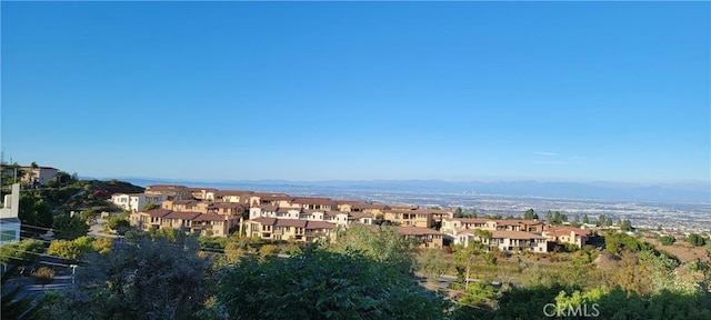 exterior space with a mountain view