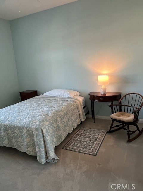 bedroom with carpet flooring