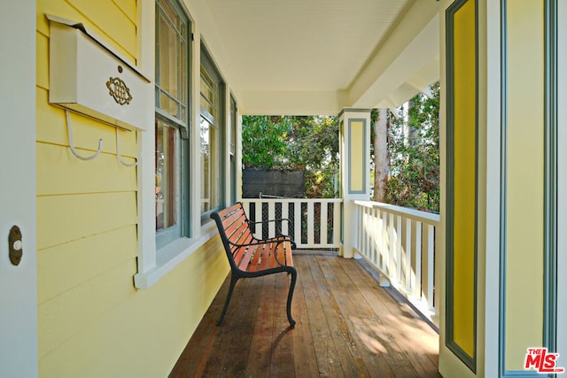 balcony with covered porch