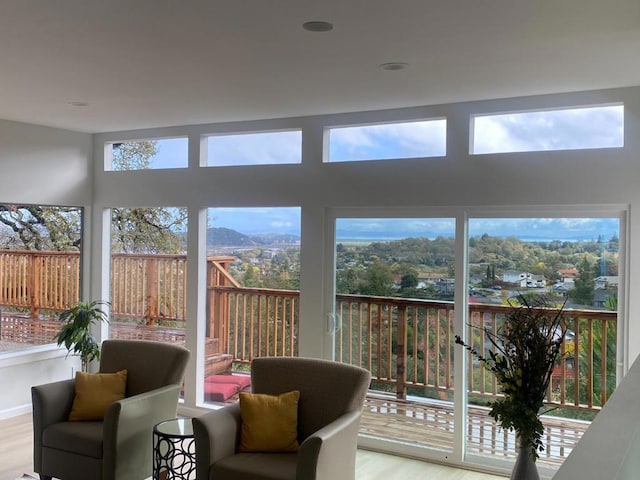 view of sunroom / solarium