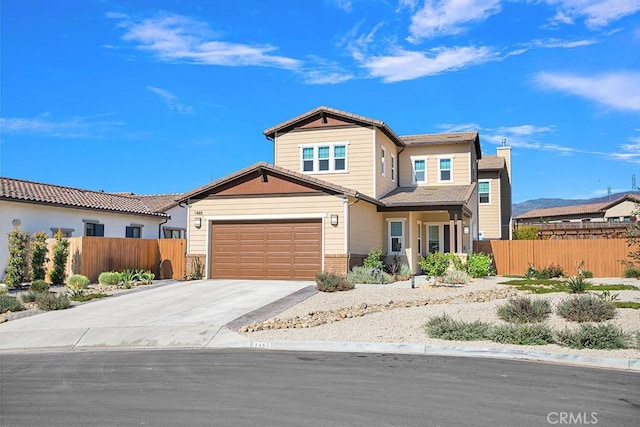 view of front of house featuring a garage