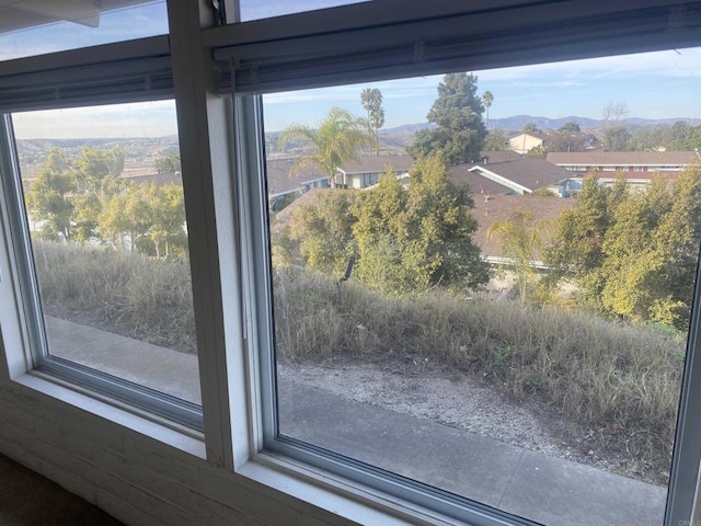 interior details with a mountain view