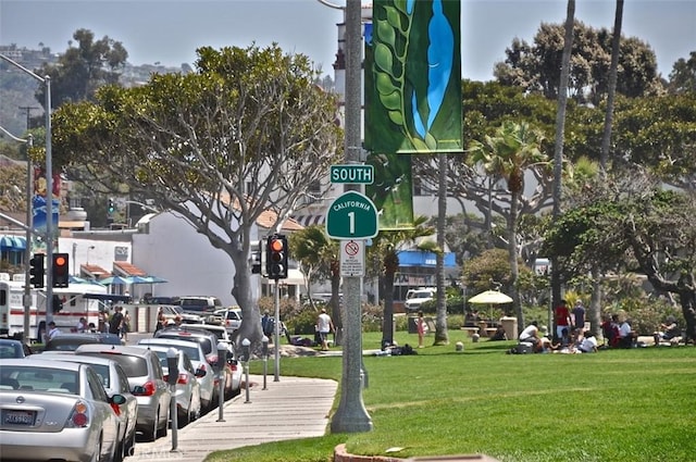 view of community with a yard