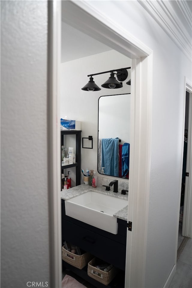 bathroom with vanity