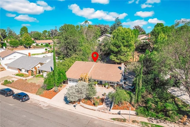 birds eye view of property