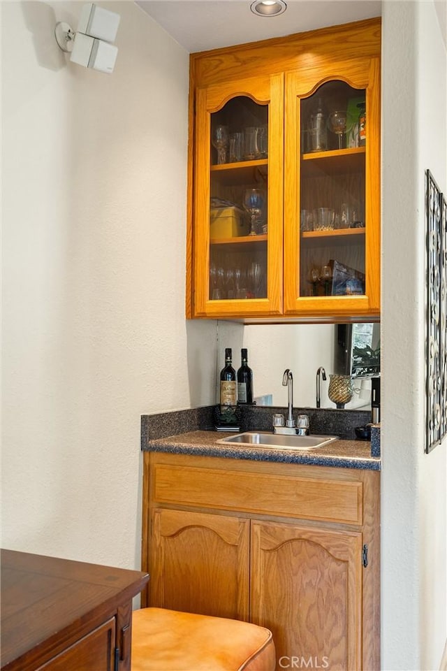 bar featuring sink