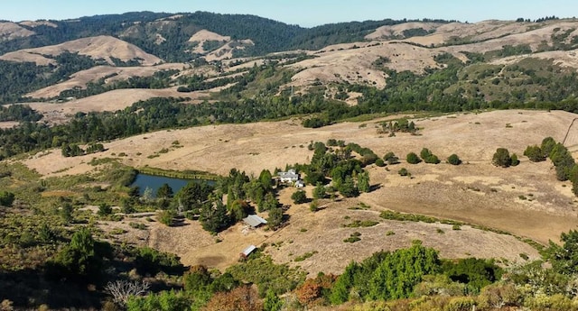 property view of mountains with a water view