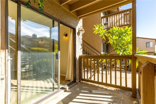 view of balcony