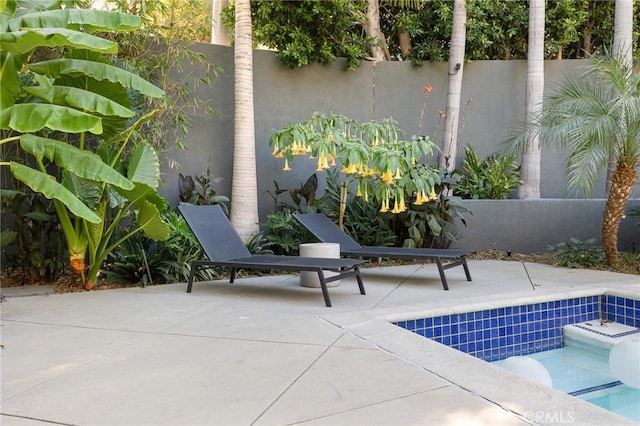 view of pool with a patio area