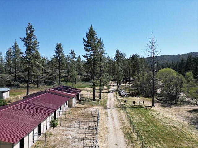 view of home's community featuring a rural view