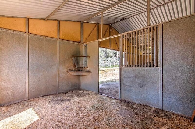 view of horse barn