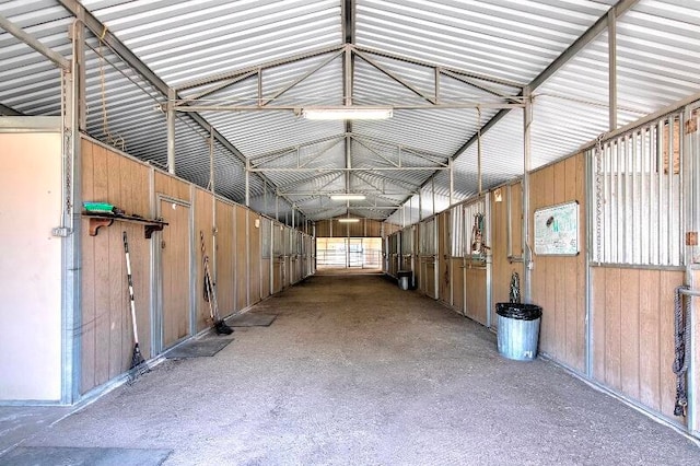 view of horse barn