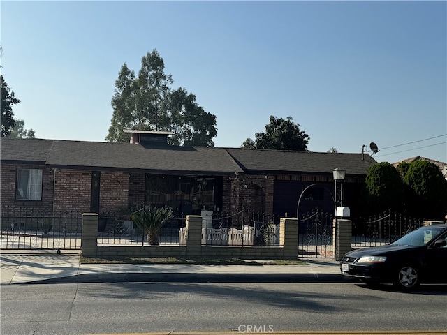 view of front of home