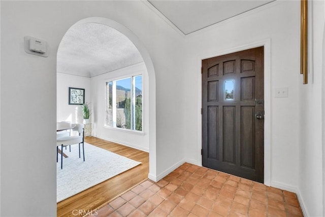 entrance foyer featuring light wood-type flooring