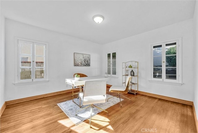 interior space featuring light hardwood / wood-style flooring