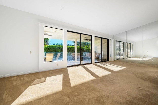 view of carpeted empty room