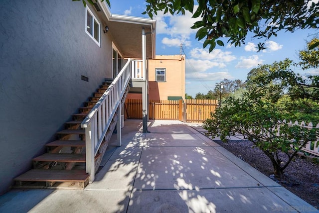 exterior space with a patio area