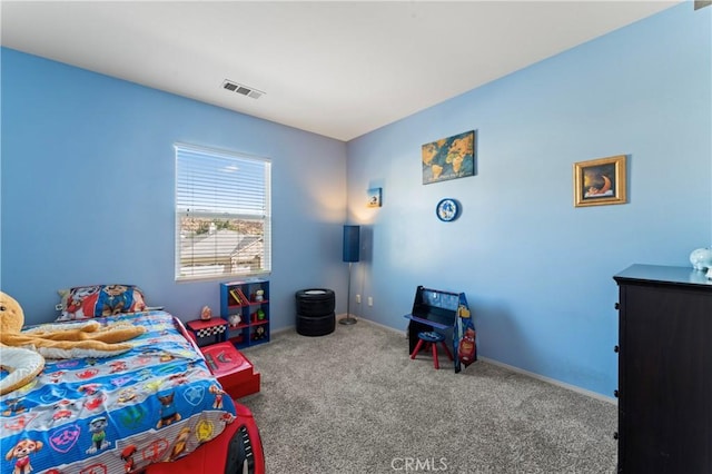 bedroom featuring carpet flooring