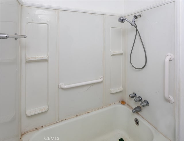 bathroom featuring bathing tub / shower combination