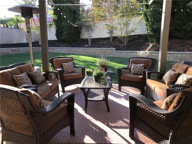 view of patio / terrace with outdoor lounge area