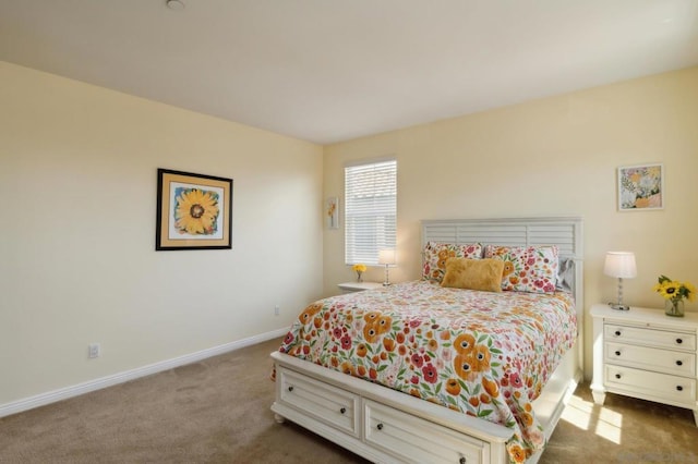 bedroom with carpet flooring