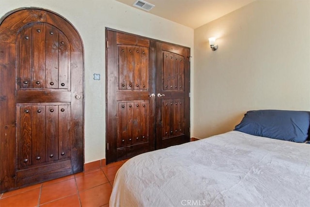 view of tiled bedroom