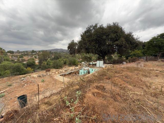 view of yard featuring a rural view