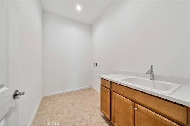 bathroom featuring vanity