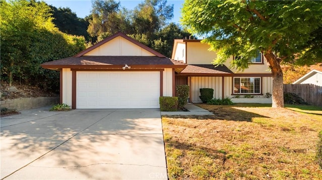 view of front of home featuring a garage