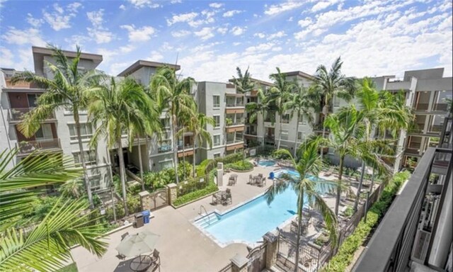 view of pool with a patio area