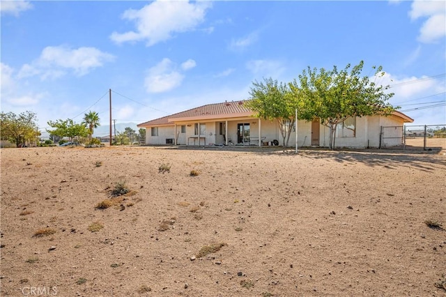 view of rear view of property