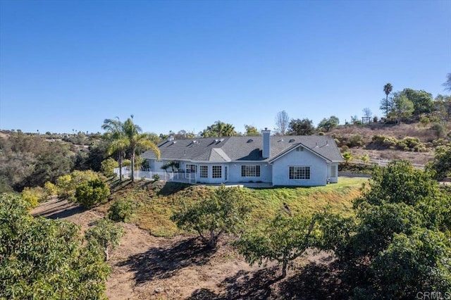 view of rear view of property