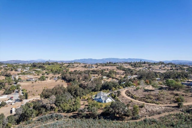 aerial view featuring a mountain view