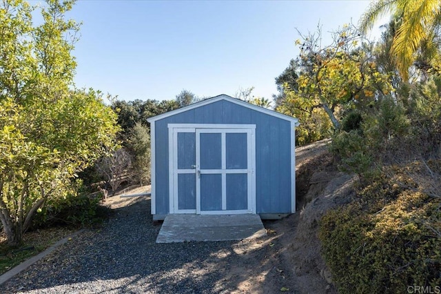 view of outbuilding