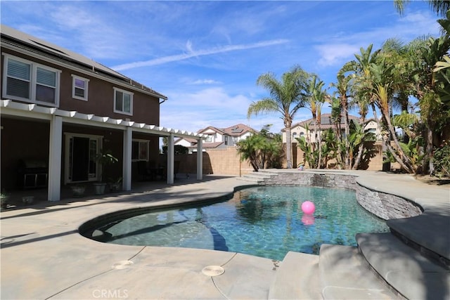 view of pool with a patio area