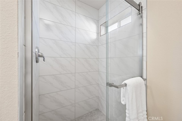 bathroom with walk in shower