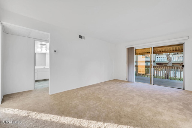 view of carpeted empty room